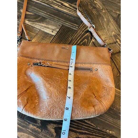 The Sak Crossbody Purse 100% Leather Embroidered Floral Cottage Boho Western - Picture 3 of 8